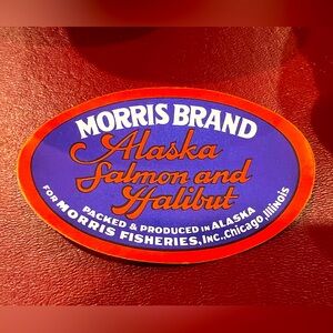 Morris Brand Seafood Can Labels